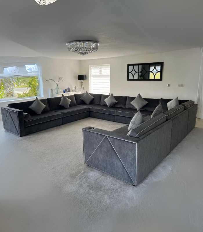 Emirates Cinema U Shape Sofa With Cup Holders