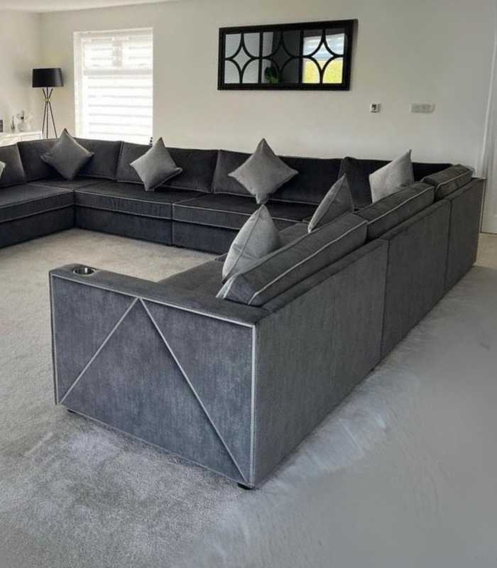 Emirates Cinema U Shape Sofa With Cup Holders