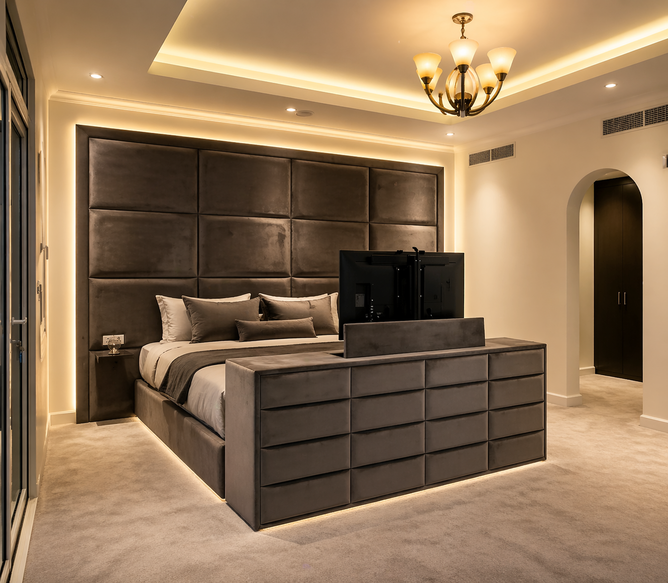Block TV Bed