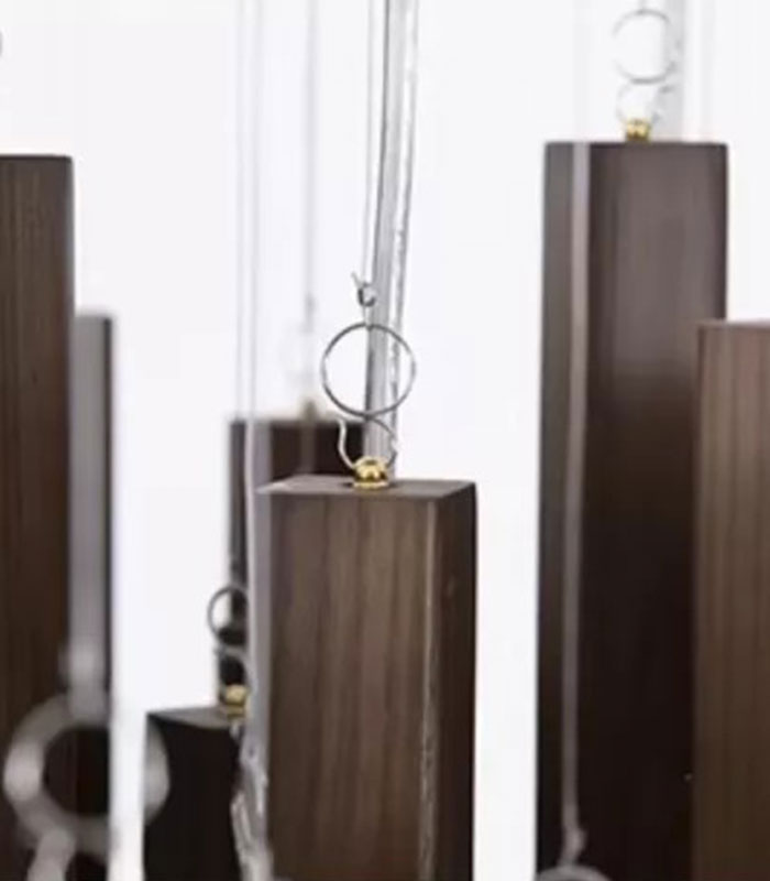 Archie Wooden Hanging Chandelier