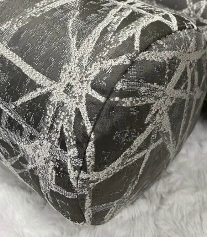 Aztec Luxury Bolster Cushion 6 X 16 In / Steel Grey