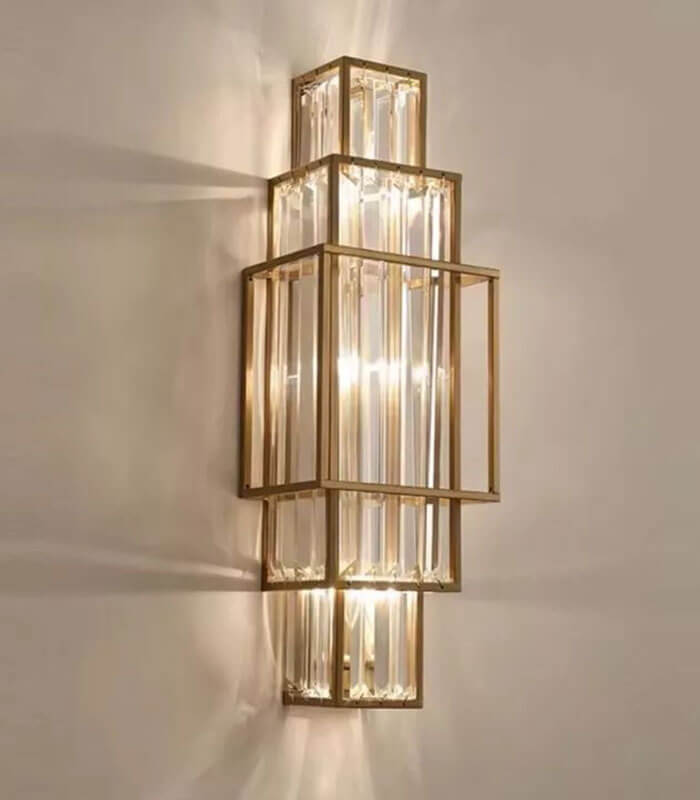 Barcelona crystal wall light