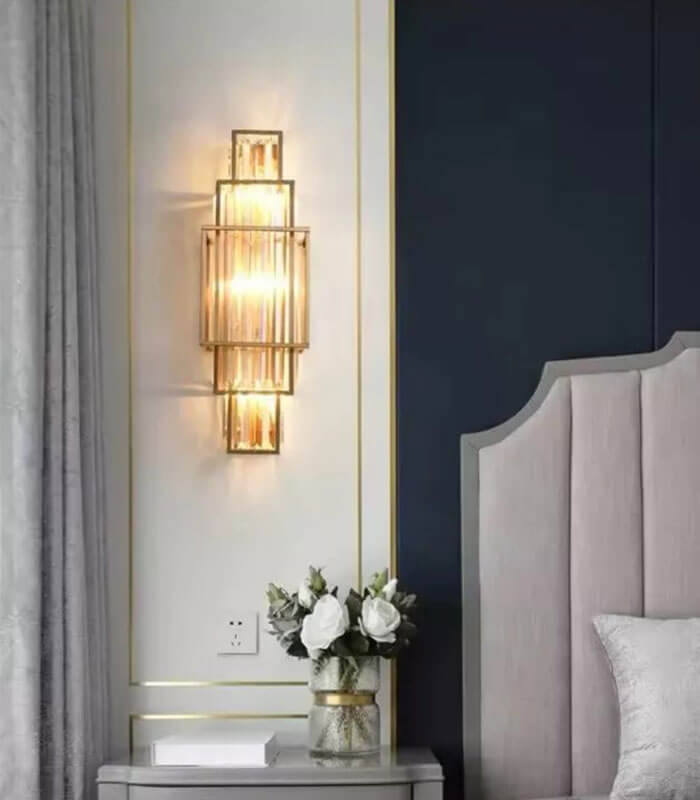 Barcelona crystal wall light