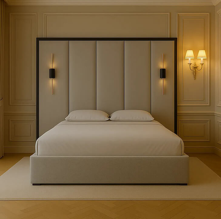 Brooklyn Bed With Wooden Trim