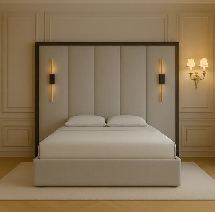 Brooklyn Bed With Wooden Trim