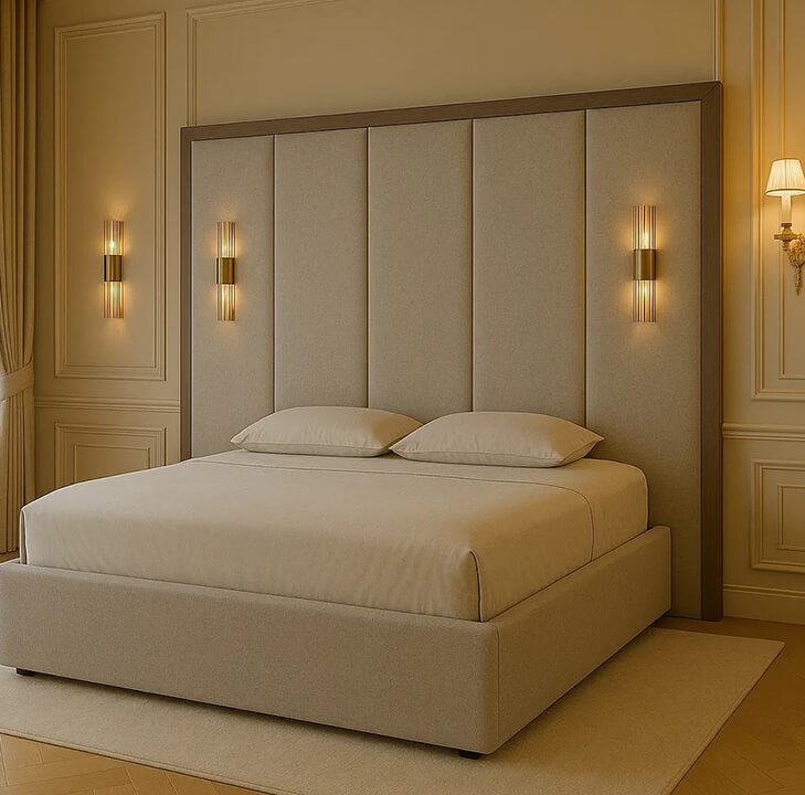 Brooklyn Bed With Wooden Trim