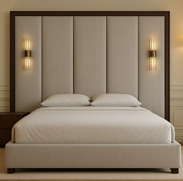 Brooklyn Bed With Wooden Trim