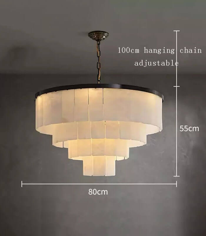 Brooklyn marble chandelier