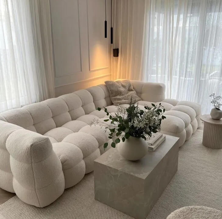 Bubble Boucle Sofa Colour Choices