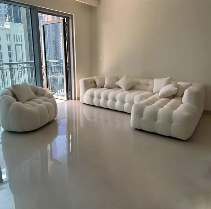 Bubble Boucle Sofa Colour Choices