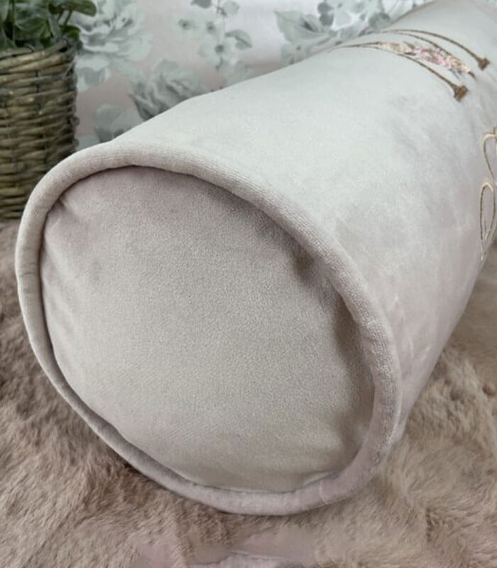 CHILDREN’S PERSONALISED EMBROIDERED NAME INITIAL BOLSTER CUSHION