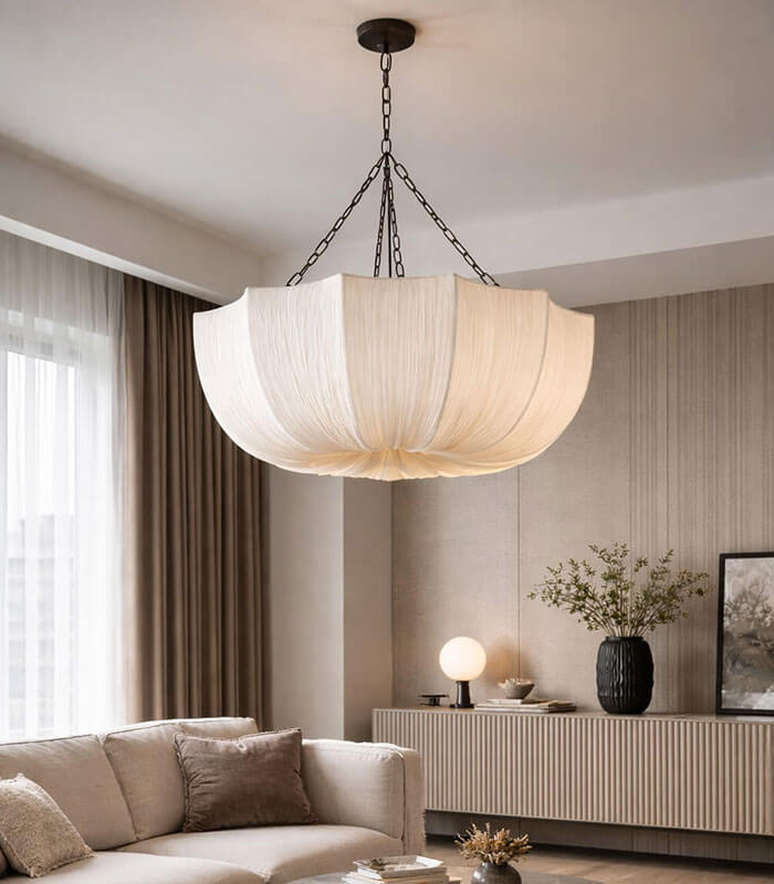Celeste Modern Fabric Pendant Light