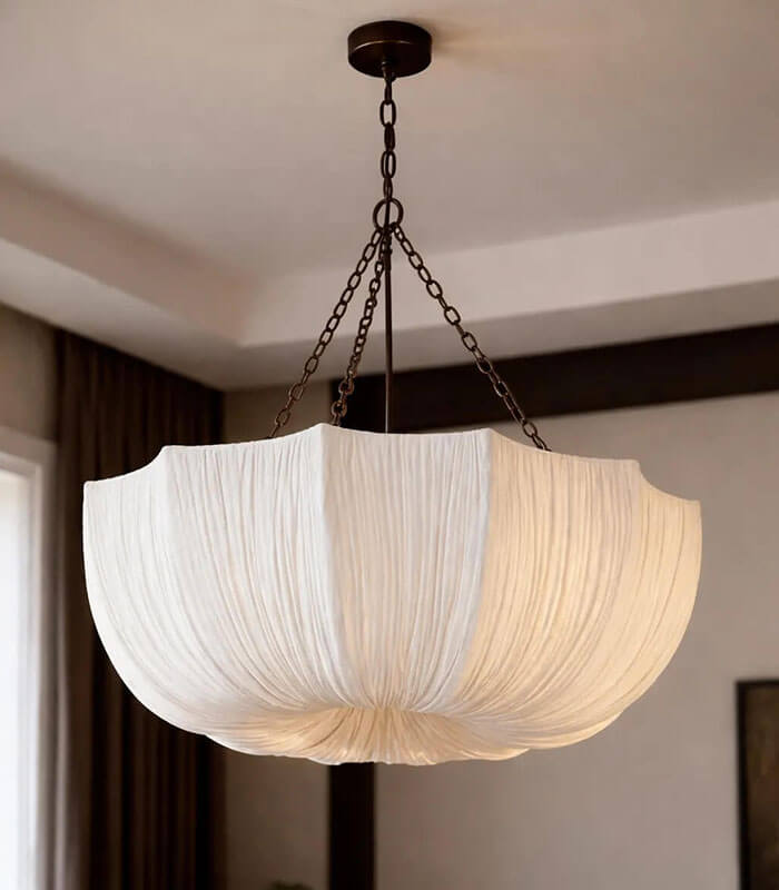 Celeste Modern Fabric Pendant Light