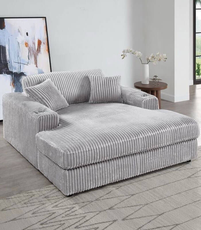 Chicago cinema sofa in cord fabric