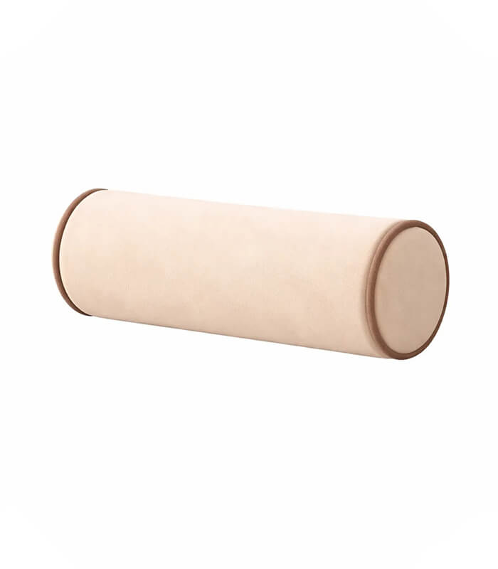 Cream Lux Velvet Cushion Sets With Contrast Piping Colour Options