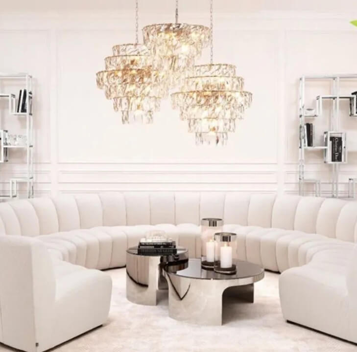 Curved Linear Sofa