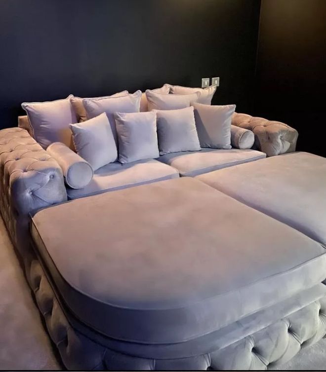 Curved Aston Snuggle Cinema Sofa