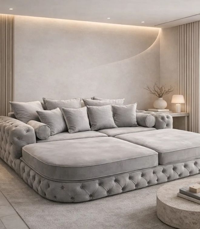 Curved Aston Snuggle Cinema Sofa