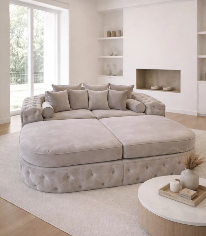 Curved Aston Snuggle Cinema Sofa