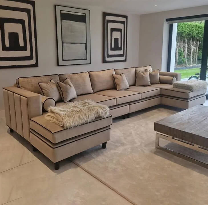 Ellis Pipped U Shape Sofa