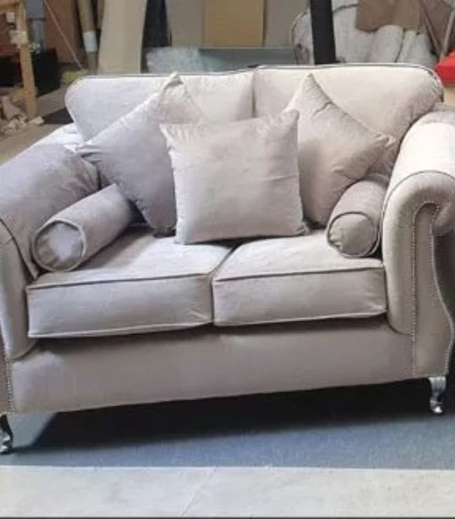 Grand Windsor Sofa In Stripe Luxury Fabric