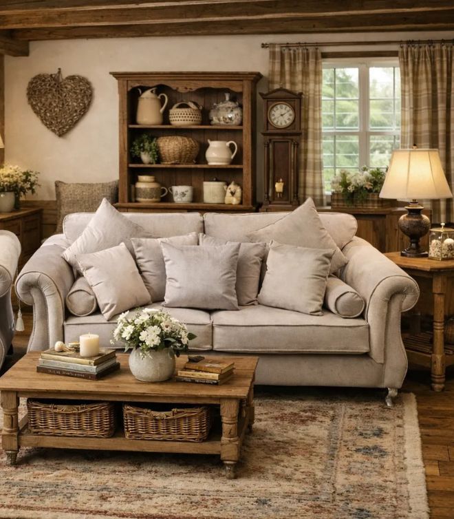 Grand Windsor Sofa In Stripe Luxury Fabric