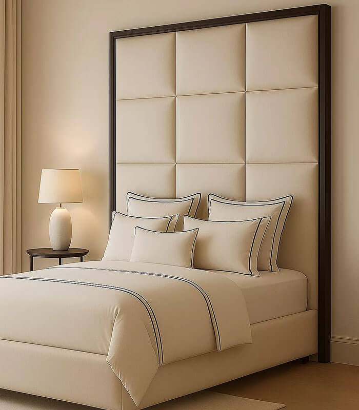 Harley bed with wooden trim frame