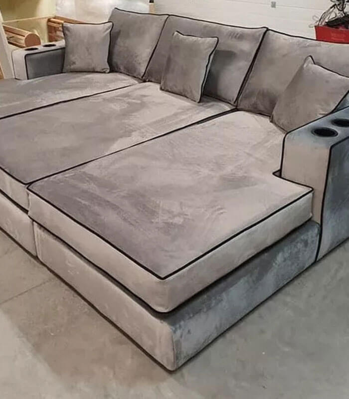 Harry cinema sofa with contrast piping