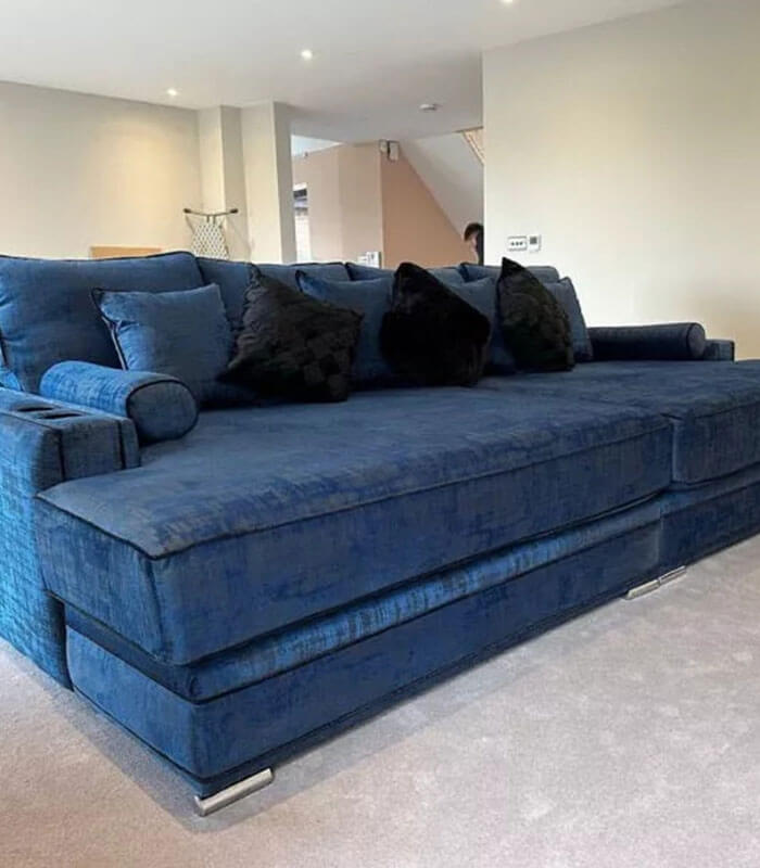 Harry cinema sofa with contrast piping
