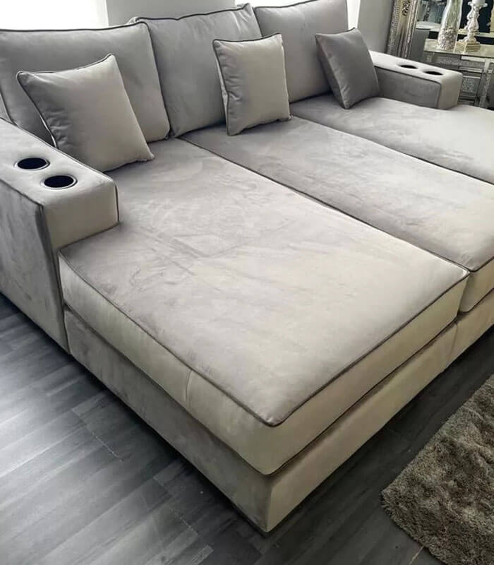 Harry cinema sofa with contrast piping