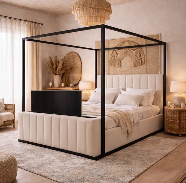 Havana TV Four Poster Canopy Bed