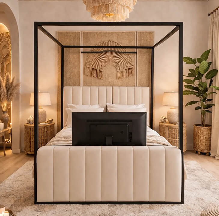 Havana TV Four Poster Canopy Bed