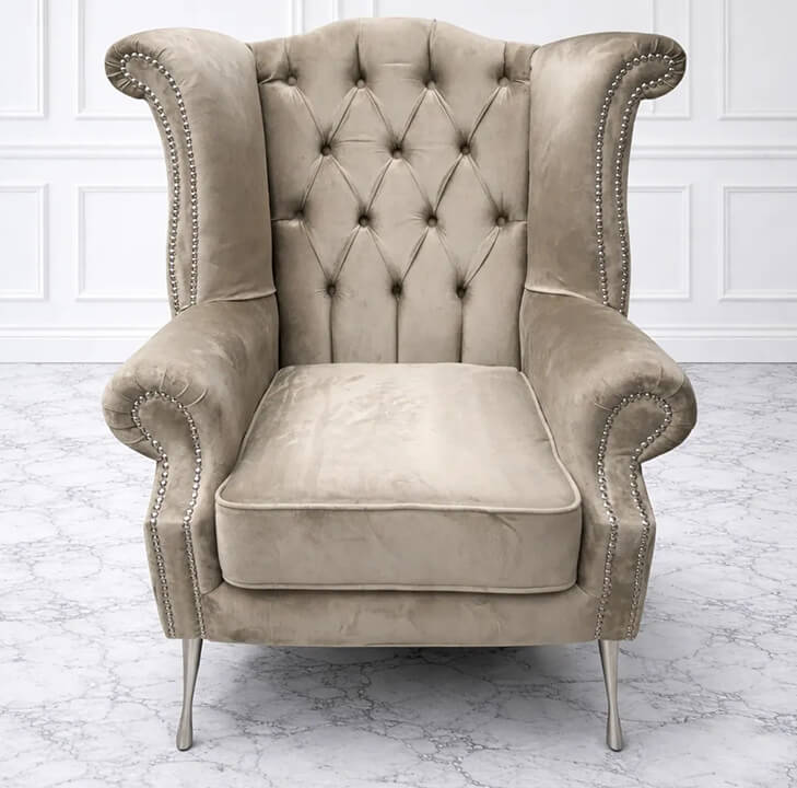 High Back Queen Ann Wing Chair
