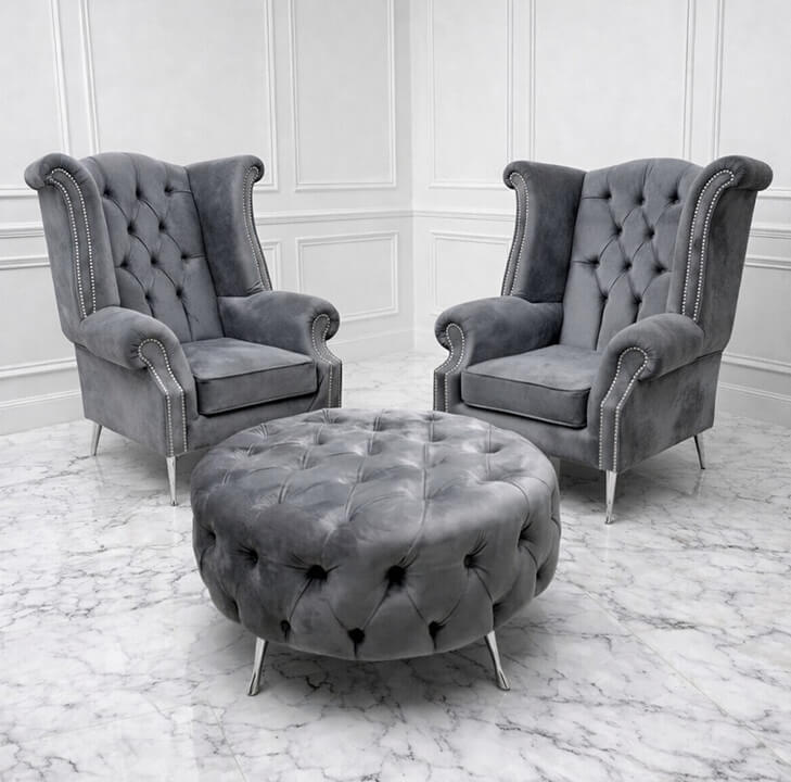High Back Queen Ann Wing Chair