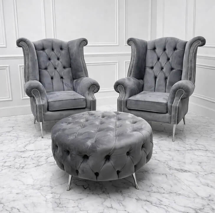 High Back Queen Ann Wing Chair
