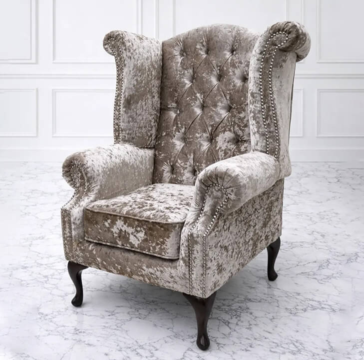 High Back Queen Ann Wing Chair