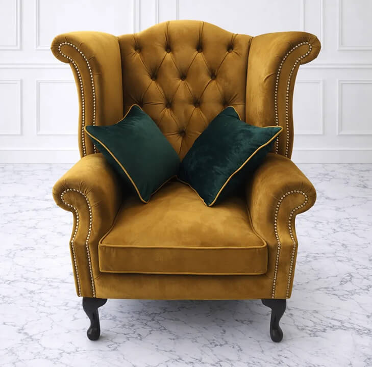 High Back Queen Ann Wing Chair
