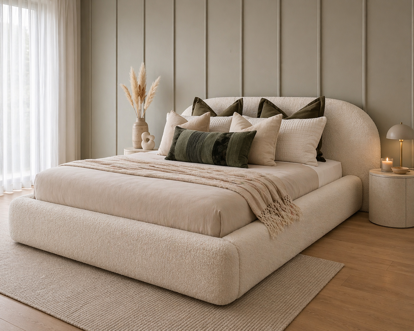 Curved Lucian Bed