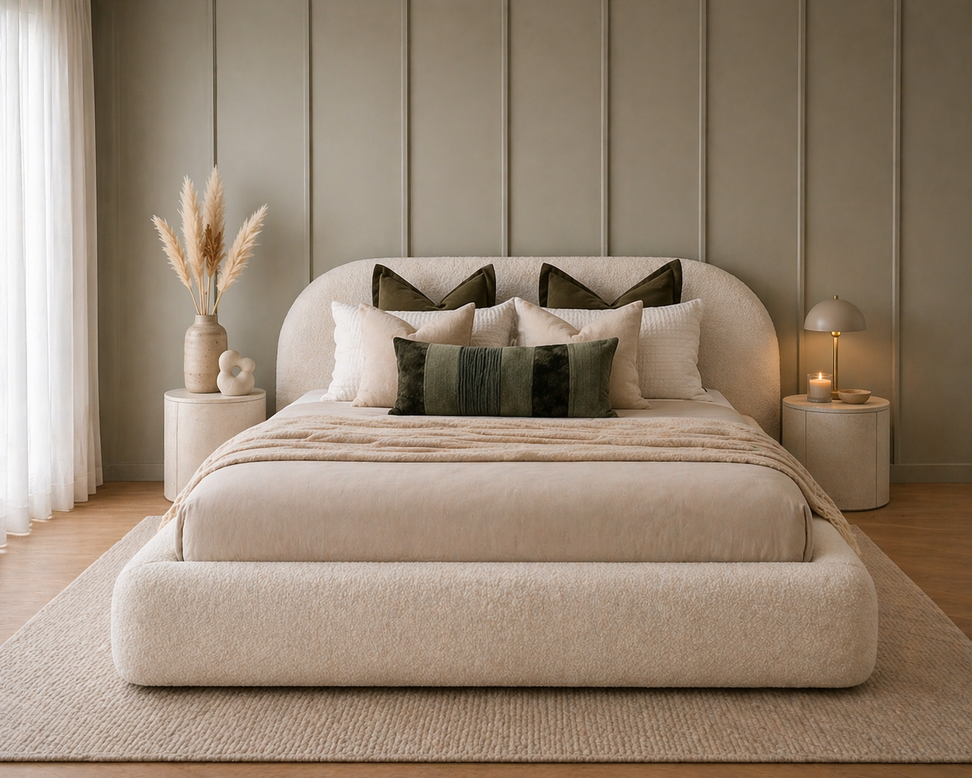Curved Lucian Bed