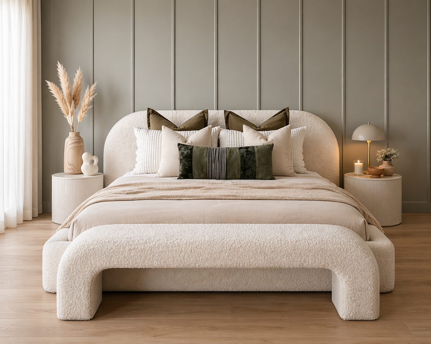 Curved Lucian Bed