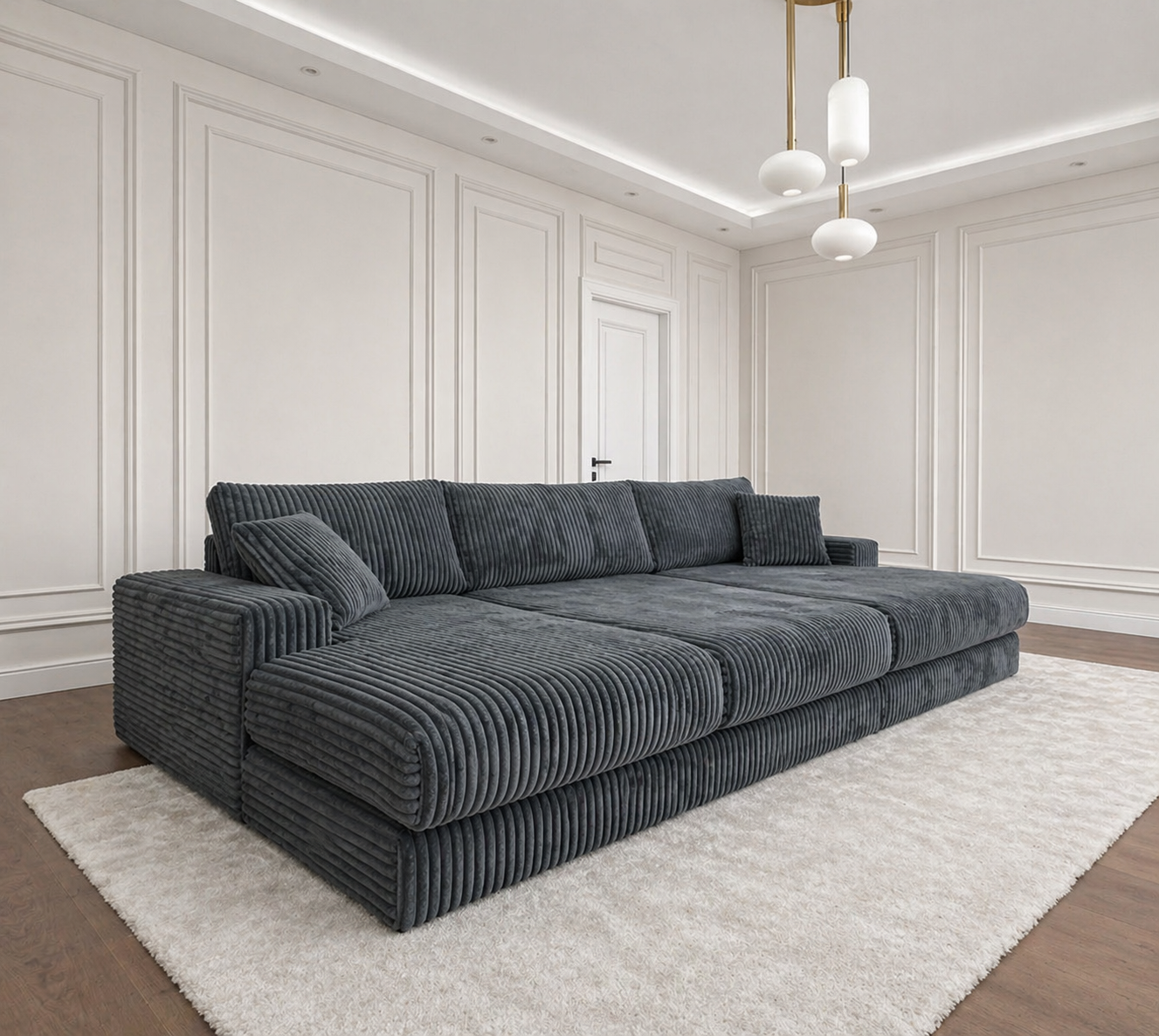 Royal Chicago cinema sofa with bolsters