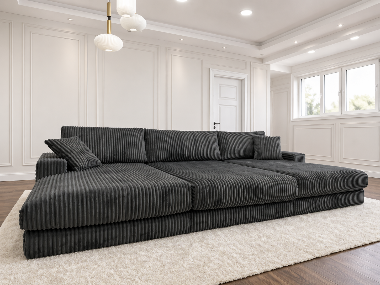 Royal Chicago cinema sofa with bolsters