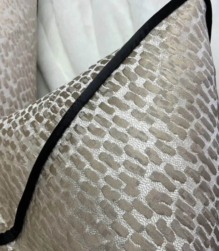 LUXURY Champagne antelope cushion