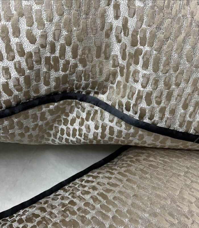 LUXURY Champagne antelope cushion