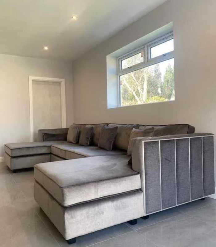Linear Ellis U Shape Cinema Sofa With Cup Holders