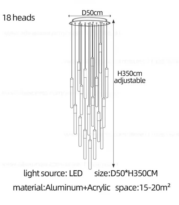 Lucian bar chandelier