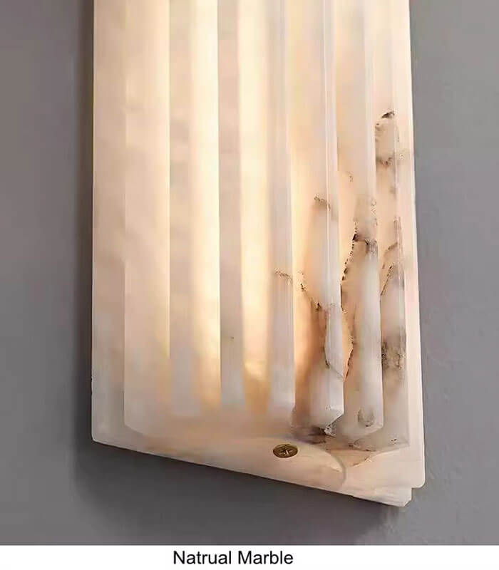 Lumière Flute Natural Marble Wall Light