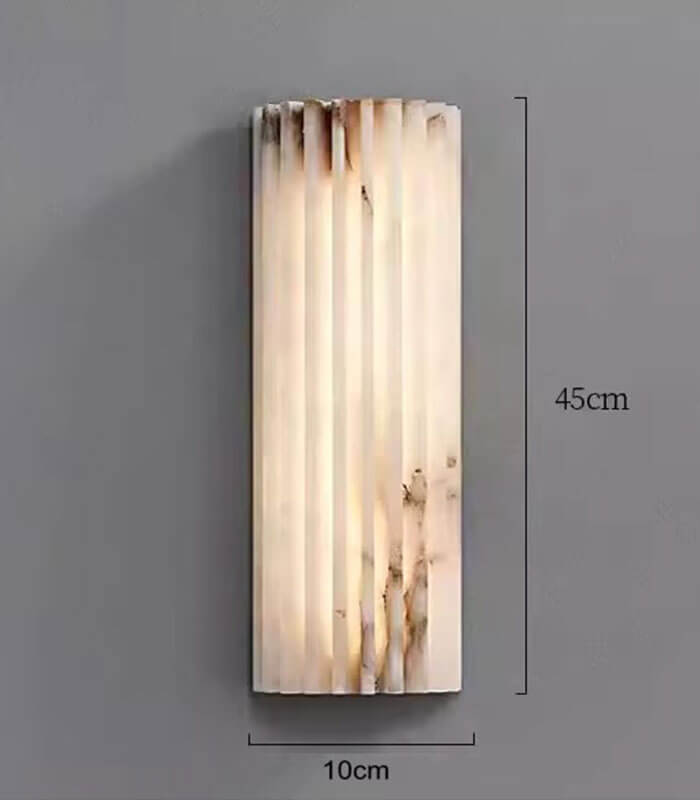 Lumière Flute Natural Marble Wall Light