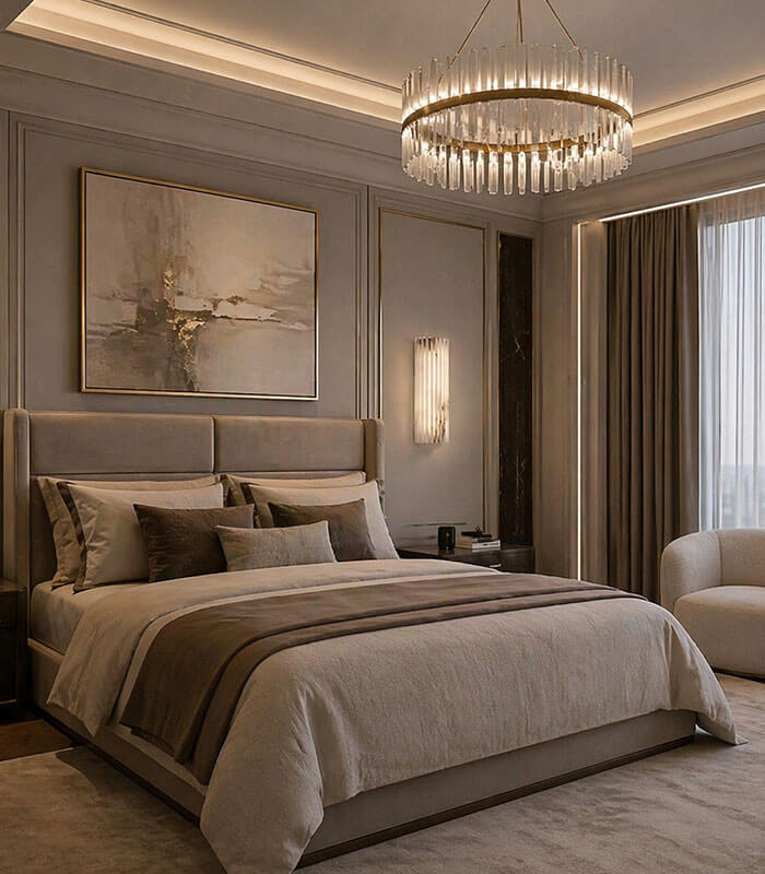 Lumière Flute Natural Marble Wall Light