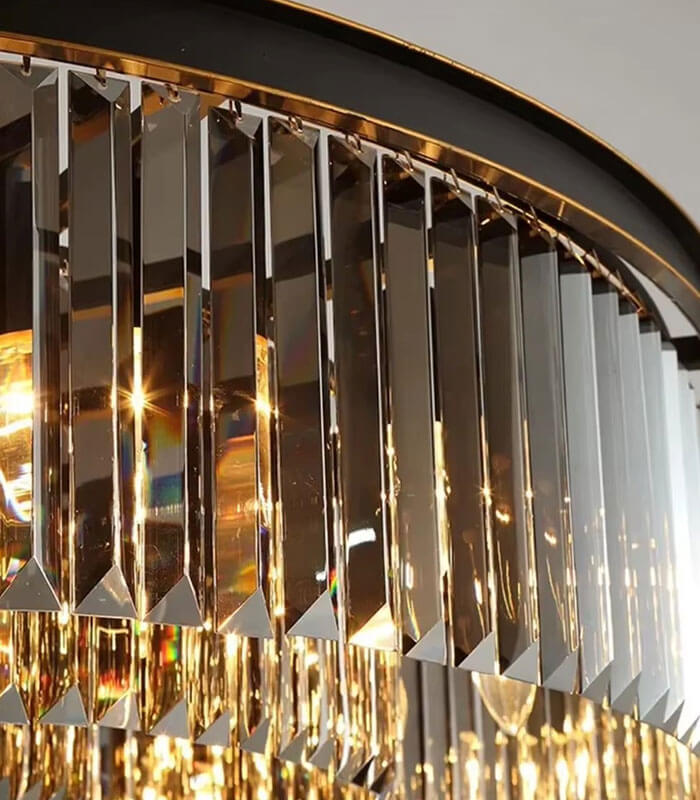Luxury Round Modern Crystal Ceiling Light
